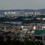 Übersicht über die Innenstadt von Suwon