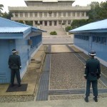 Blick auf Nordkoreanisches Empfangshaus
